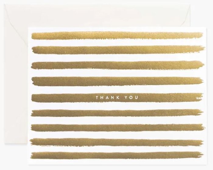 Gold Stripes Card